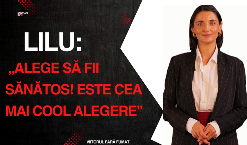 Lilu Ojovan: „Alege să fii sănătos! Este cea mai cool alegere”