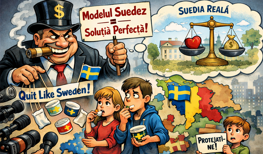 Așa-zisul „model suedez de reducere a fumatului”- marea păcăleală a industriei globale a tutunului, promovată agresiv și în Moldova