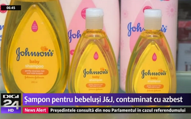 Șamponul pentru bebeluși Johnson & Johnson ar conține formaldehidă şi azbest, ambele cancerigene