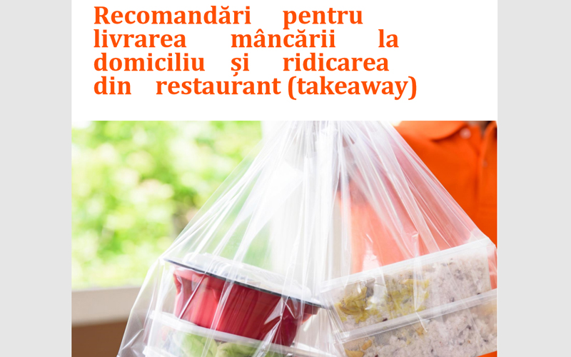 Recomandări pentru livrarea mâncării la domiciliu și ridicarea din restaurant (Takeaway)