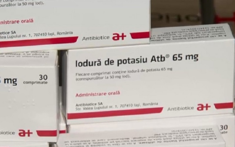 Peste un milion de pastile de iodură de potasiu, donate de statul român Republicii Moldova, pentru administrare în cazul unui accident nuclear