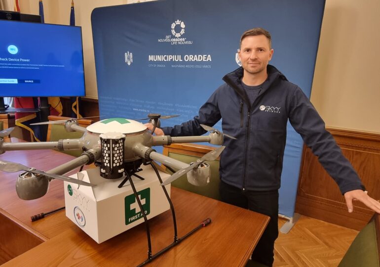 Drona care transportă probe medicale între spitale a fost testată cu succes