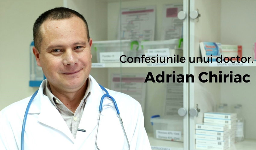 Adrian Chiriac, medicul care tratează cu zâmbet